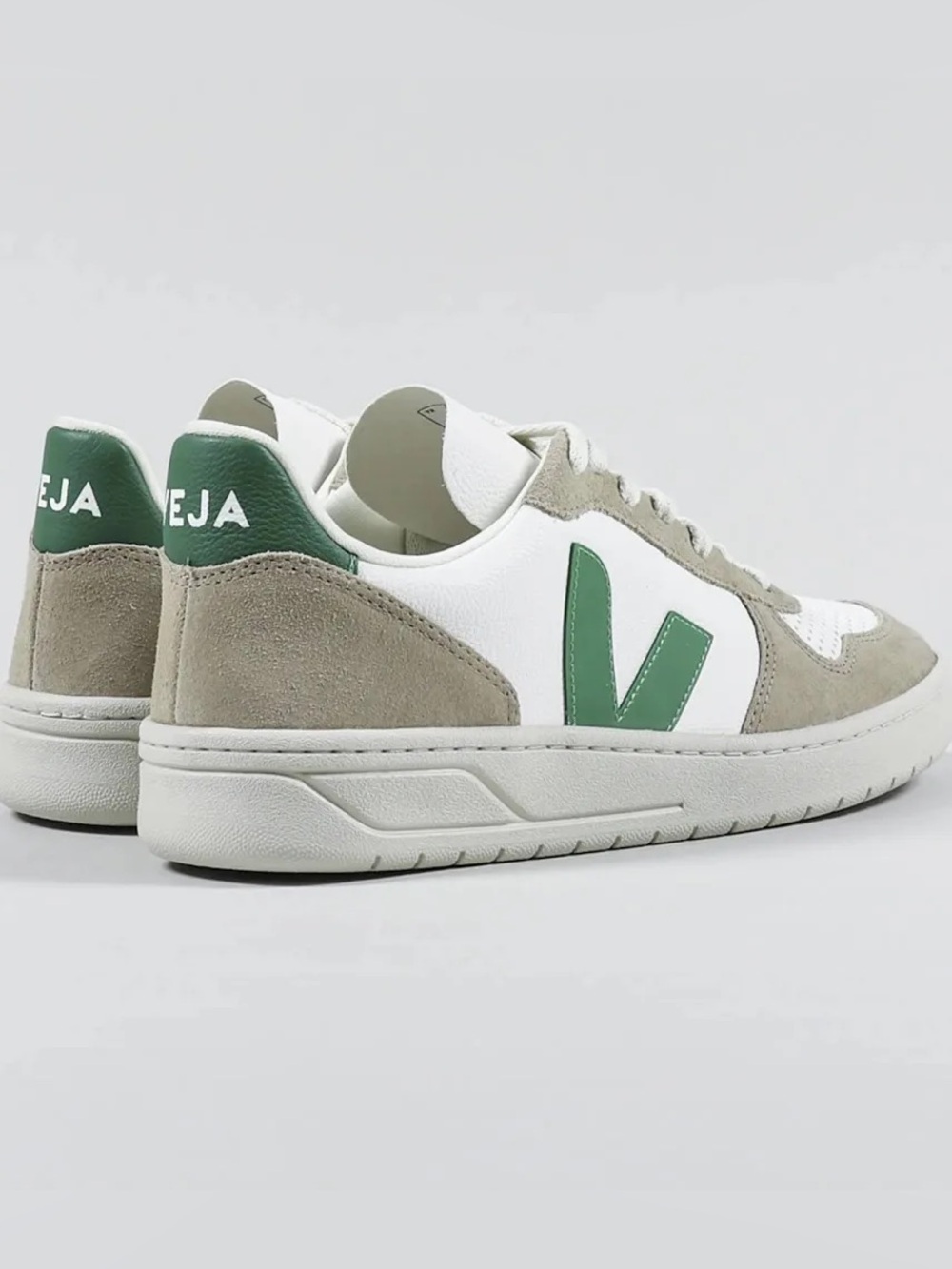 VEJA V-10 Suede Sneakers Extra White Emerald Sahara | EU 41 / US 10